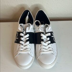 Calvin Klein White and Black Sneakers